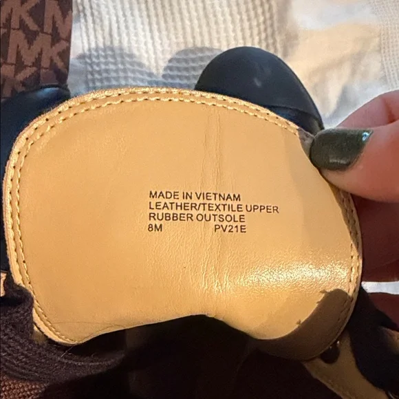 Michael Kors Women's Black and Brown Ankle Boots - Picture 5 of 6